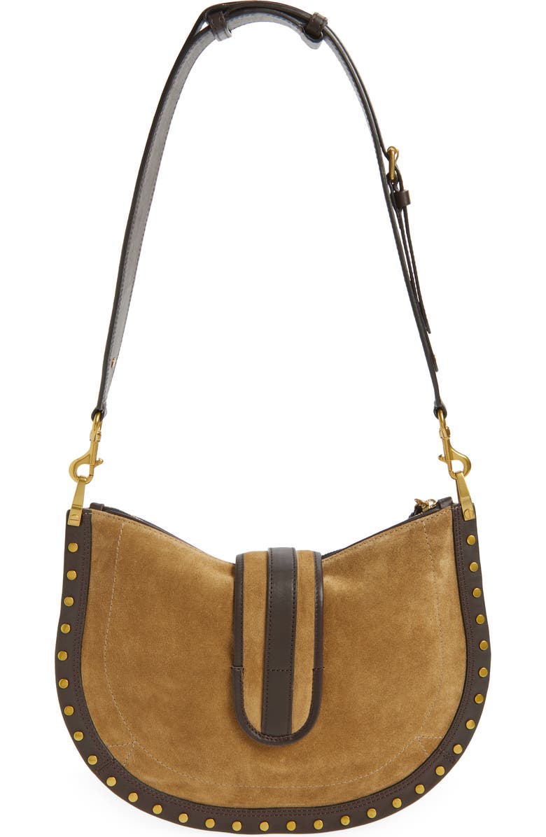 Isabel Marant Oskan Soft Zip Bag, Alternate, color, Taupe