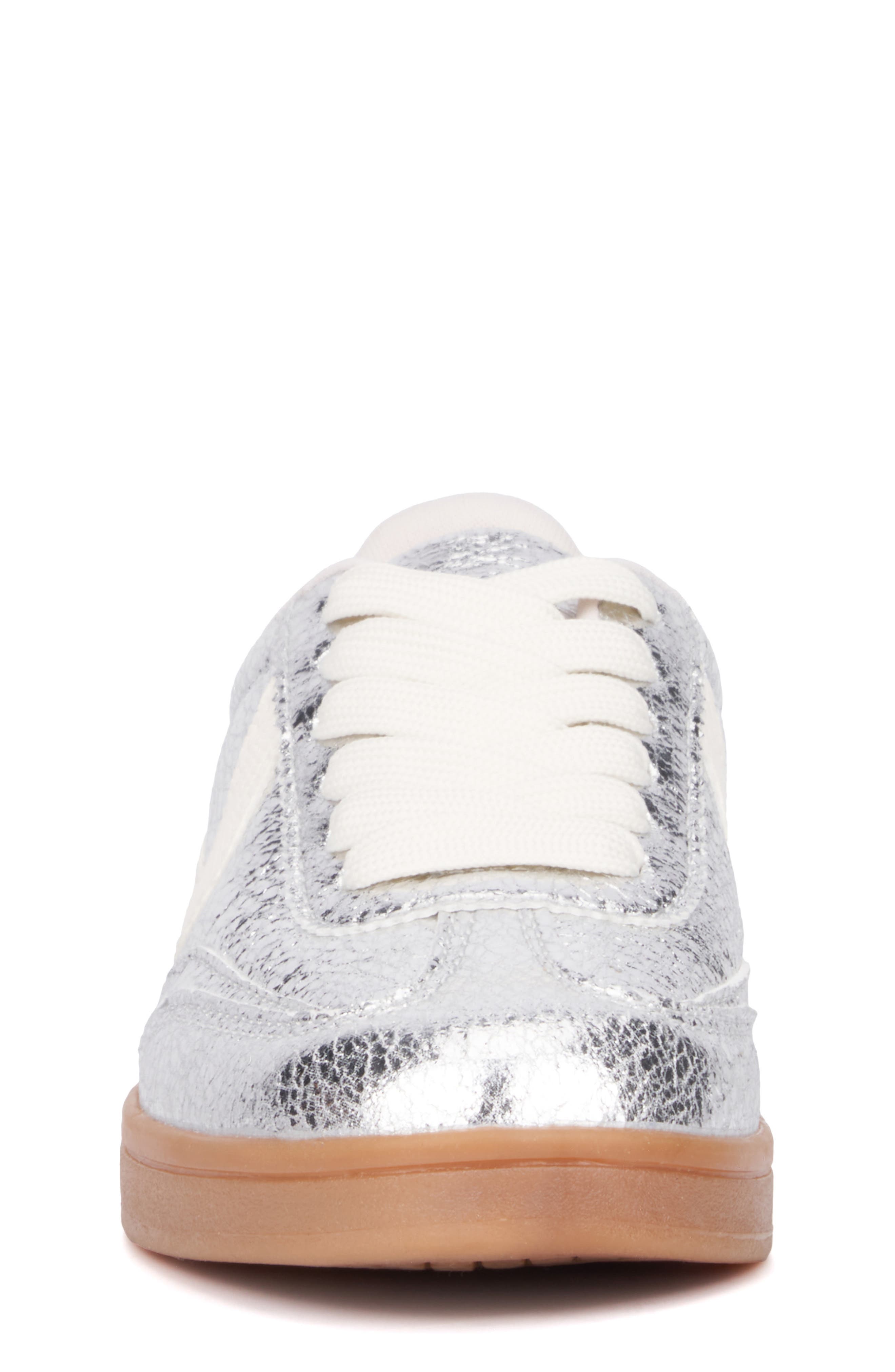 OLIVIA MILLER Kids' Shimmer Sneaker, Alternate, color, Silver