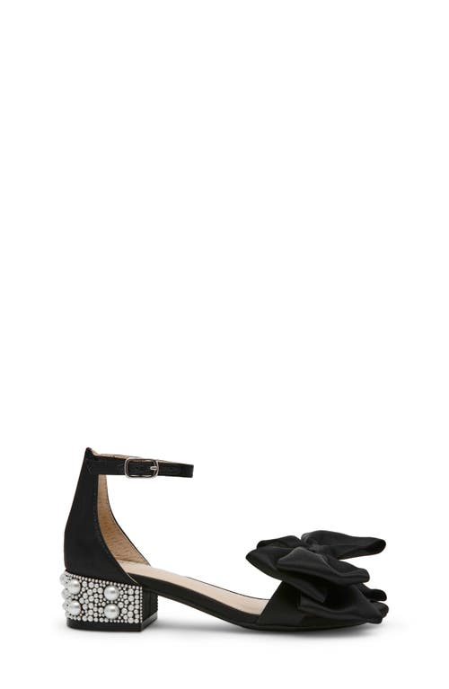 Betsey Johnson Kids' Lulu Ankle Strap Sandal In Black