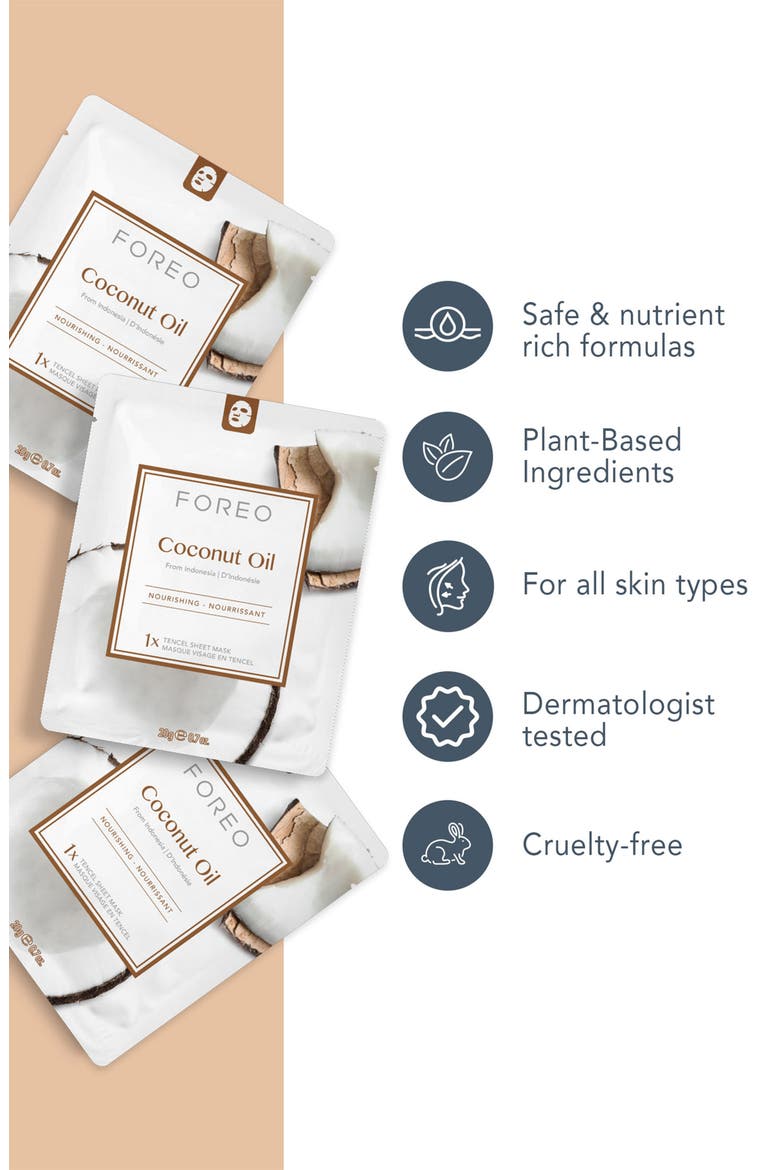 Farm To Face Sheet Mask - Coconut Oil x3, Alternate, color, None