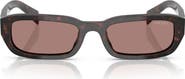 Prada 53mm Rectangular Sunglasses