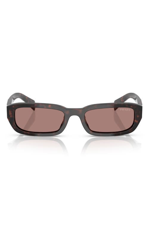 PRADA PRADA 53MM RECTANGULAR SUNGLASSES