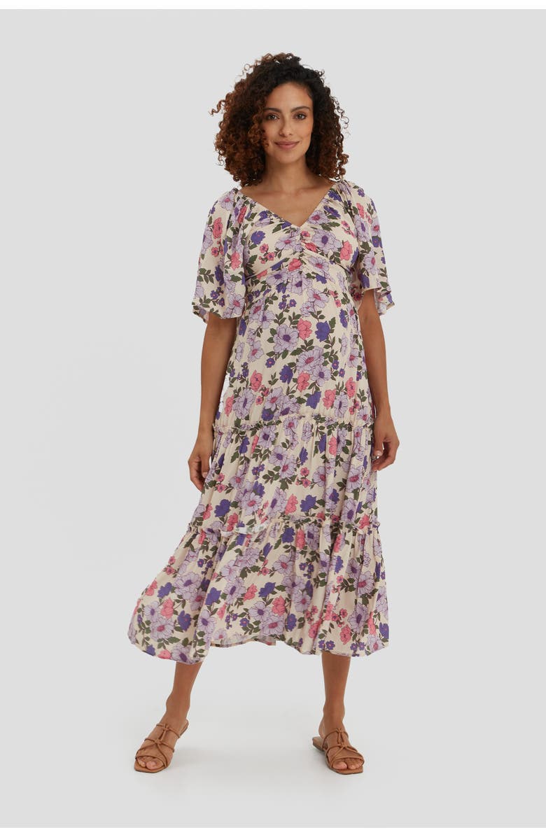 Nom Maternity Gracie Maternity & Nursing Dress, Main, color, Printed Floral