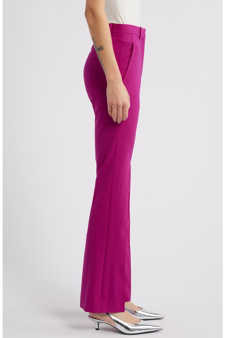 Slim Fit Stretch Wool Trousers, Alternate, color, WILDFLOWER
