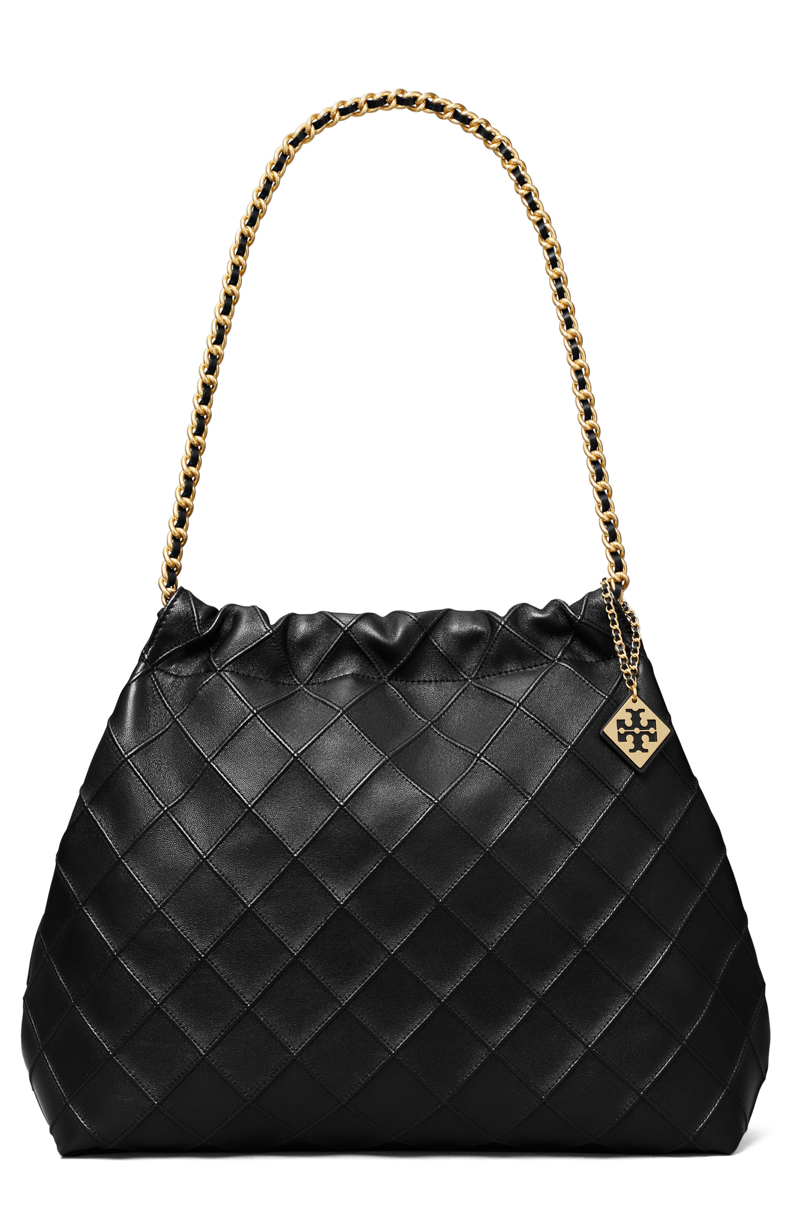 Tory Burch Fleming Soft Quilted Leather Hobo Bag, Main, color, 