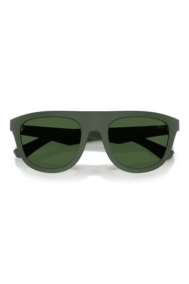 55mm Square Sunglasses, Alternate, color, MATTE GREEN