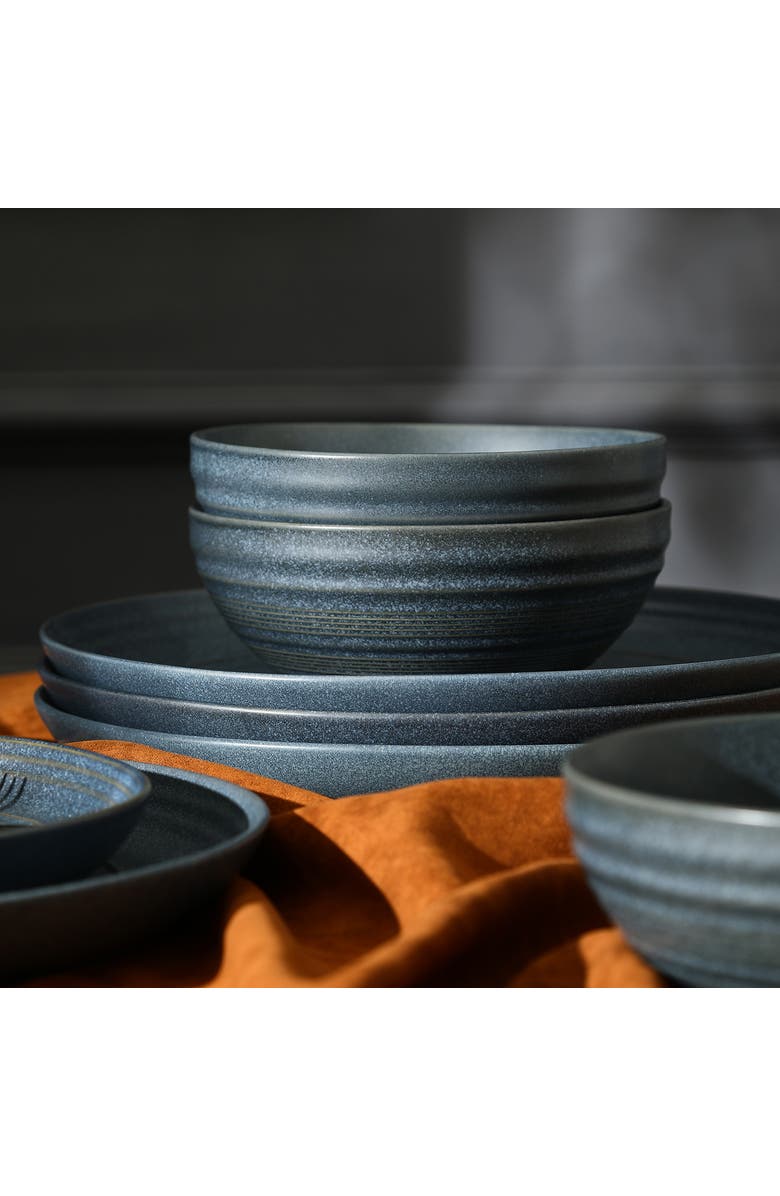 Stone Lain Elio Stoneware 24-Piece Dinnerware Set, Alternate, color, Blue