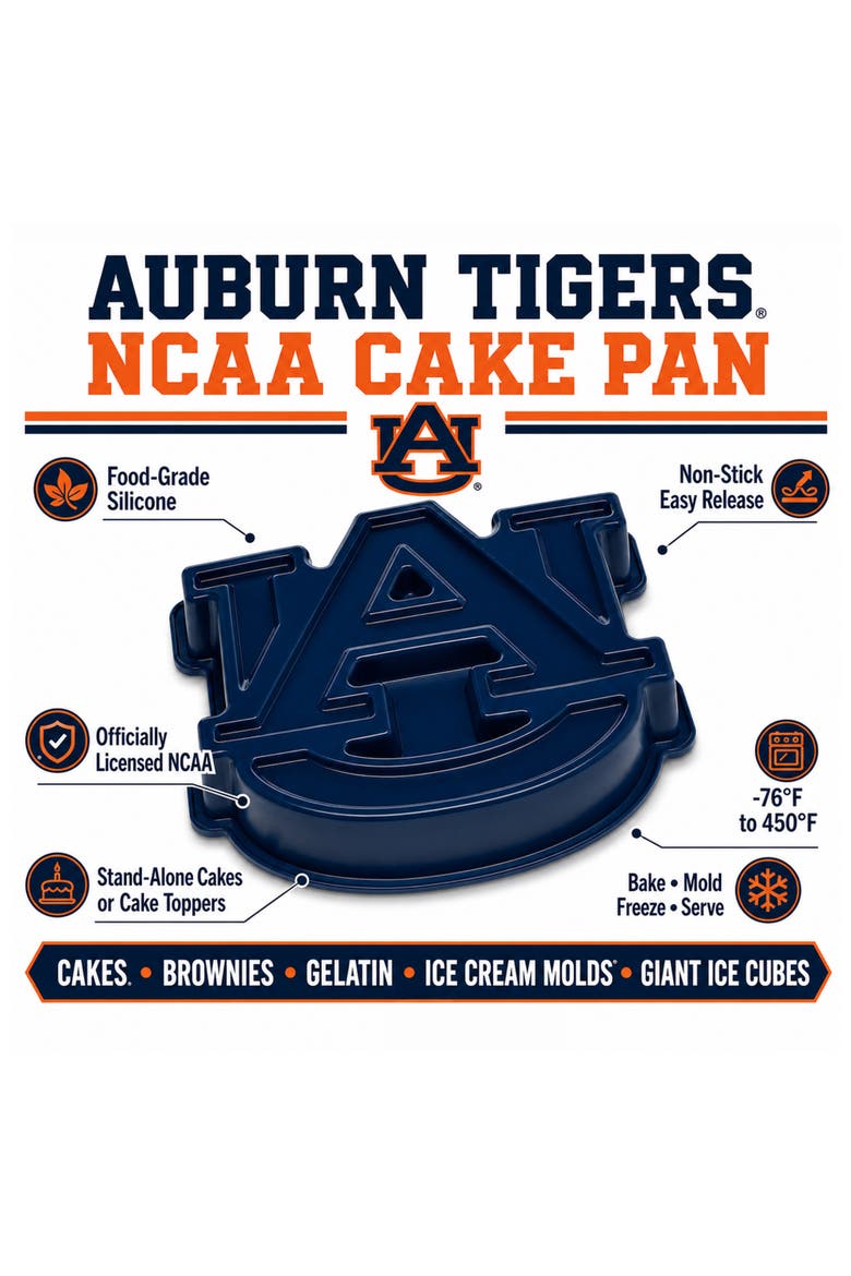 Auburn Tigers Cake Pan, Alternate, color, Blue