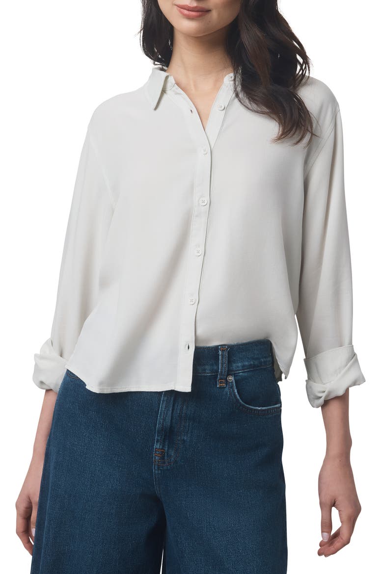 Joanne Button-Up Shirt, Main, color, PALE OAK
