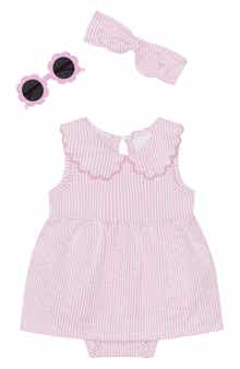 Petit Lem’s Mini Threads 3-Piece Collared Dress Set