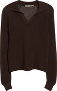 Paloma Wool Dandy Open Stitch Long Sleeve Polo