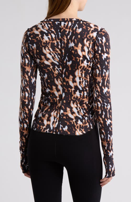 Free People Patterned Right On Running Base Layer In Tortoise Shell Combo