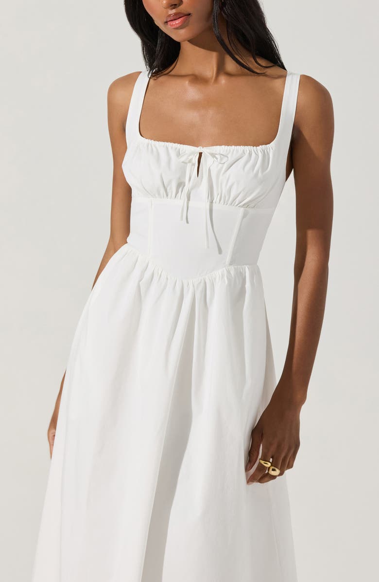ASTR the Label Corset Fit & Flare Dress, Alternate, color, White