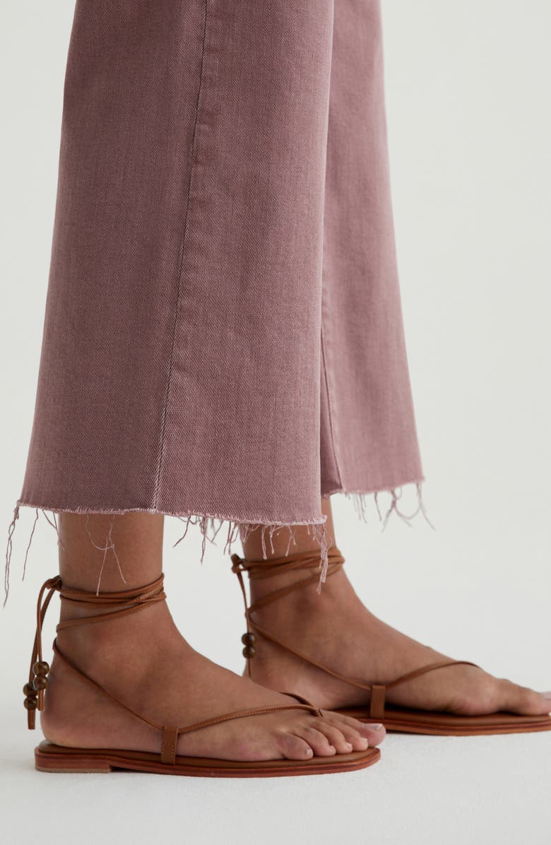 AG Saige Ankle Wide Leg Jeans, Alternate, color, Sulfur Dusty Mauve