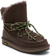 UGG® Classic Tread Leather Genuine Shearling Boot