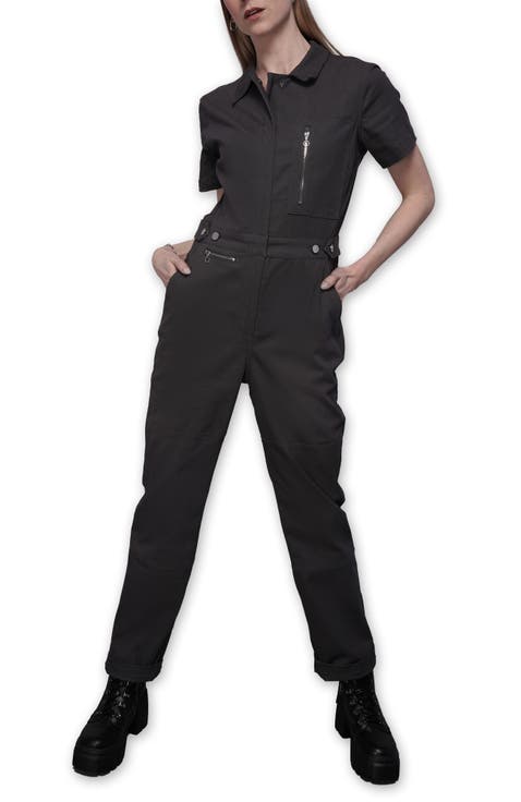 The Essential High Waisted Zipper Coverall