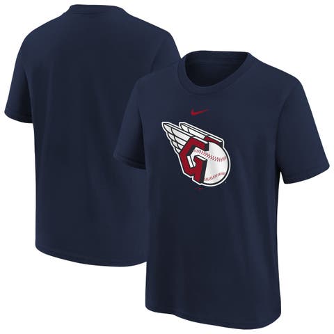 Youth Nike Navy Cleveland Guardians Large Logo T-Shirt