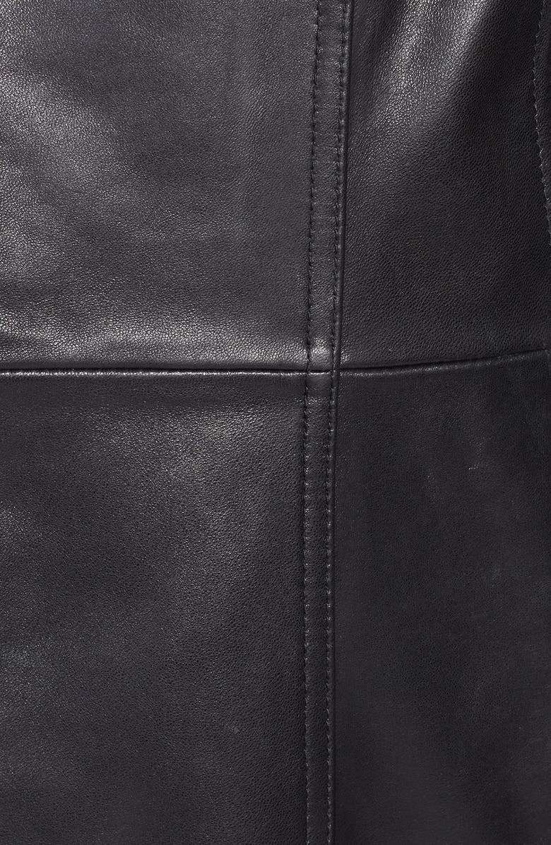 Ellen Tracy Leather Walking Coat, Alternate, color, 