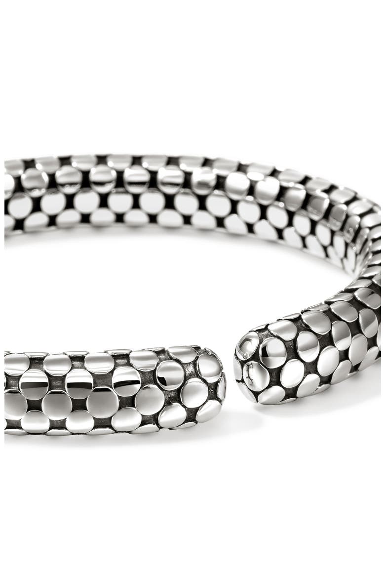 Dot Coil Cuff Bracelet, Alternate, color, SILVER