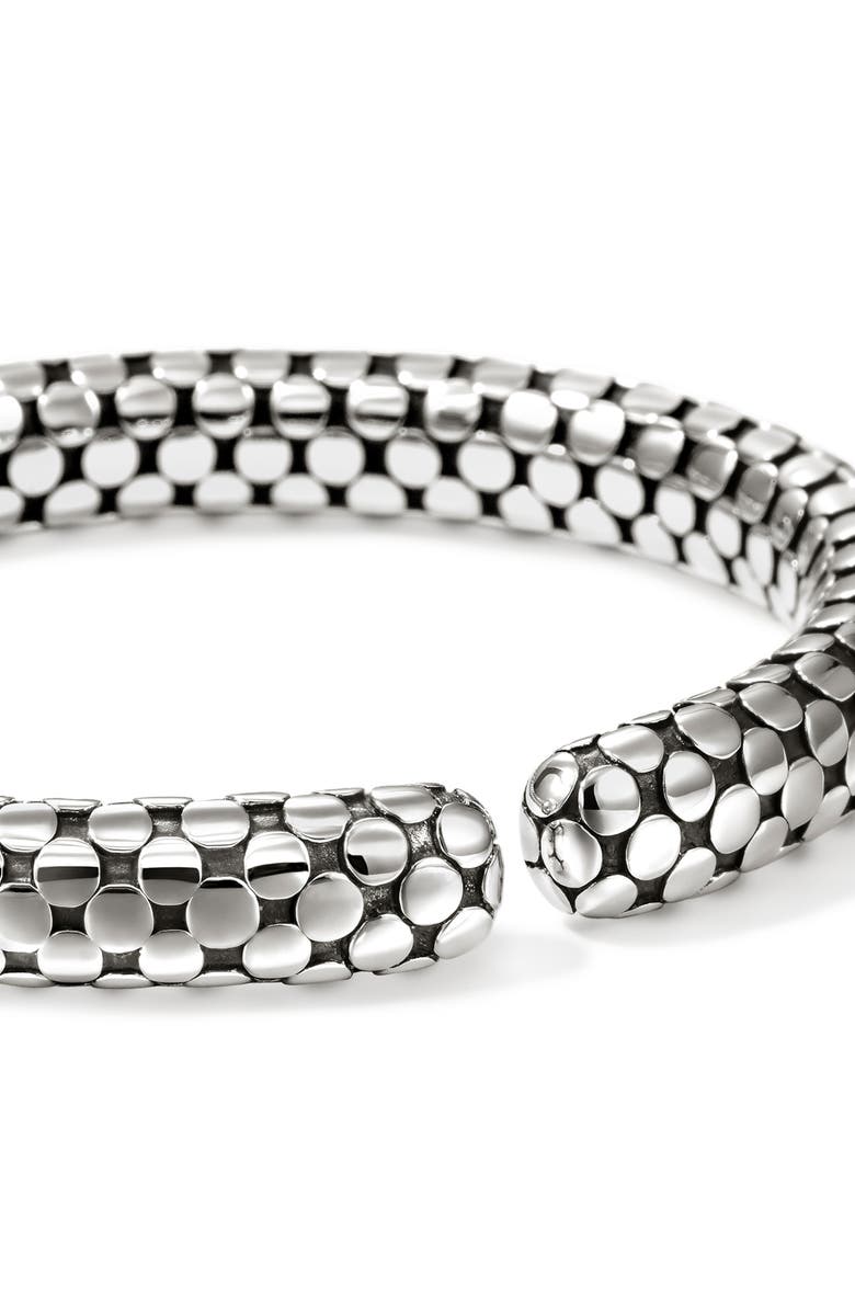 John Hardy Dot Coil Cuff Bracelet, Alternate, color, Silver