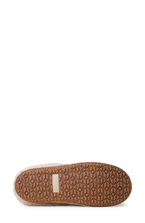 Minnetonka Spruce Faux Fur Slipper In Brown