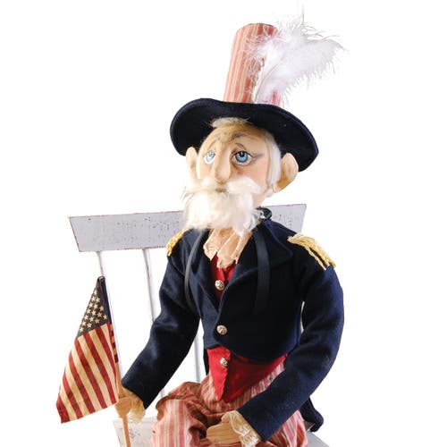 Gallerie Ii Uncle Sam Joe Spencer Gathered Traditions Art Doll Figure In Multi