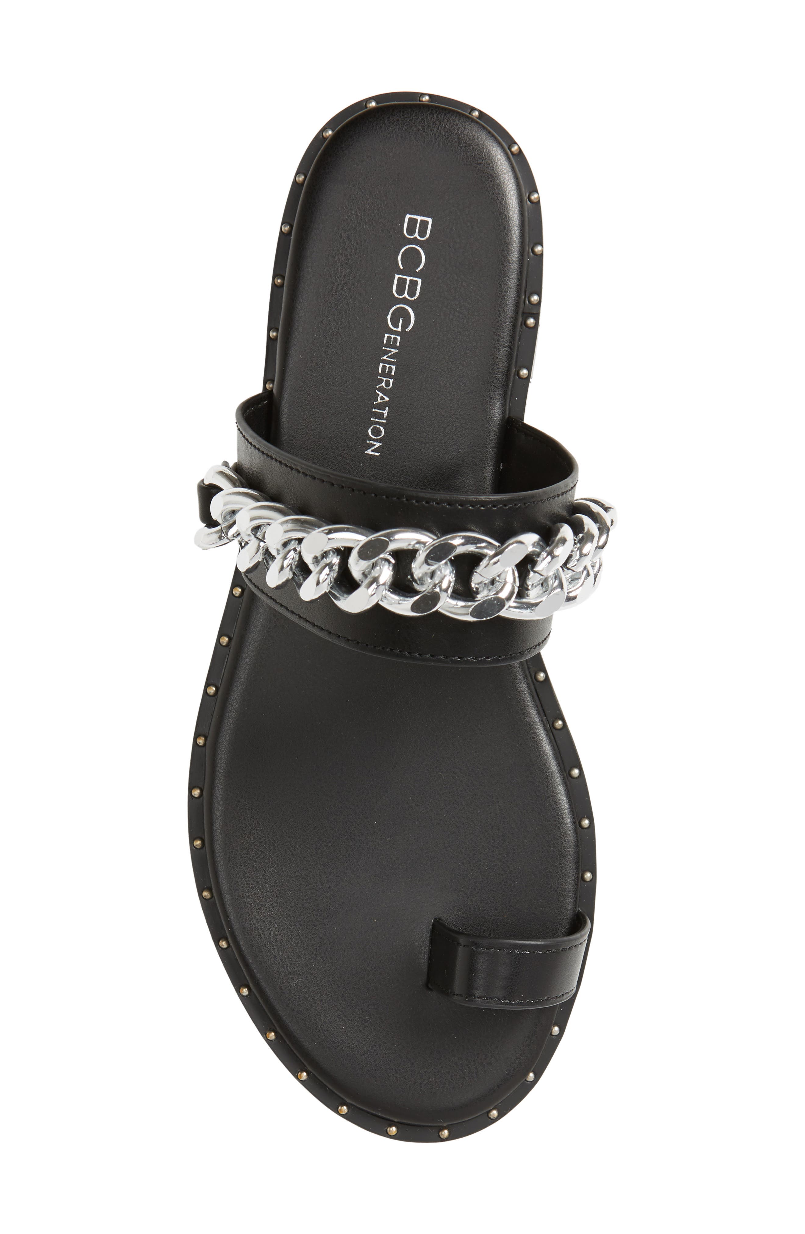 BCBG Zola Chain Slide Sandal, Alternate, color, 