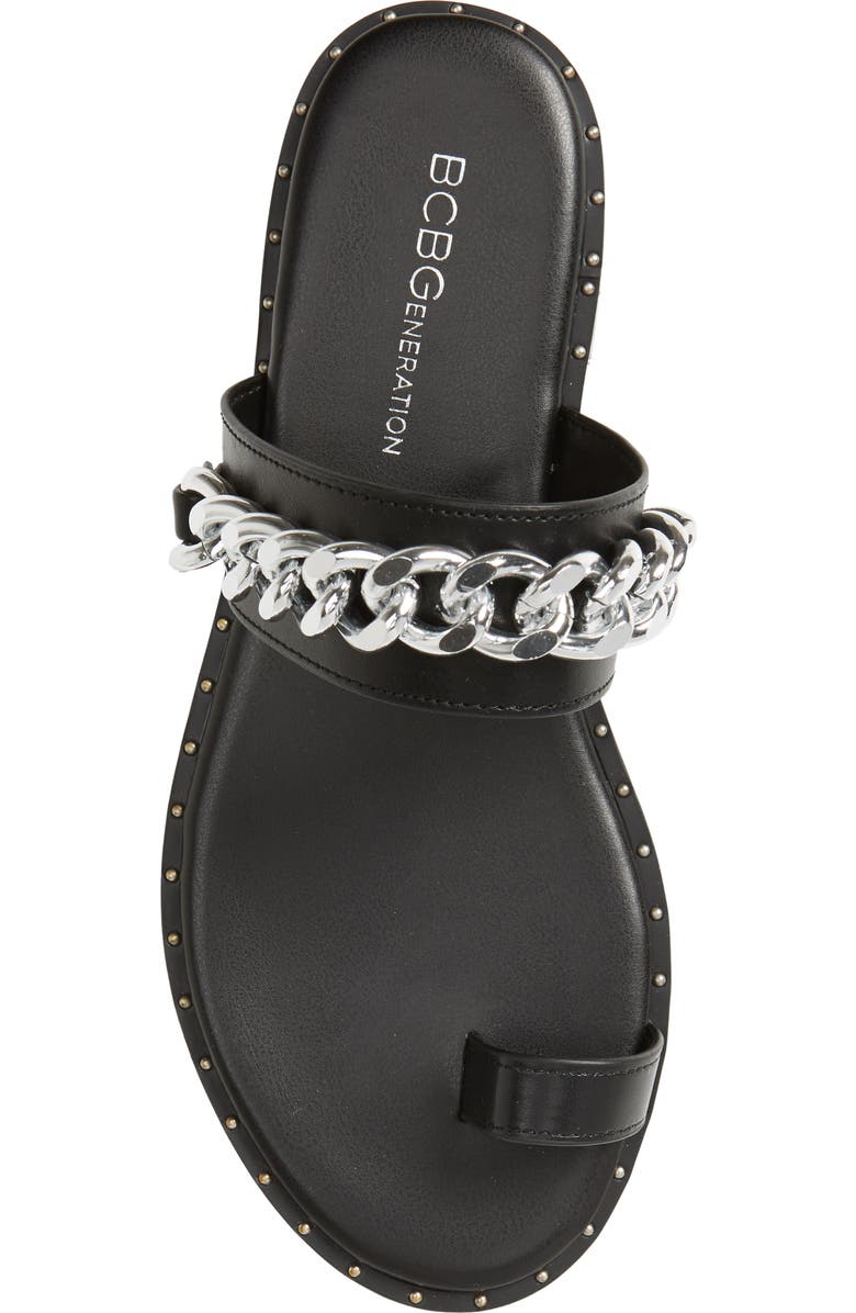 BCBG Zola Chain Slide Sandal, Alternate, color,