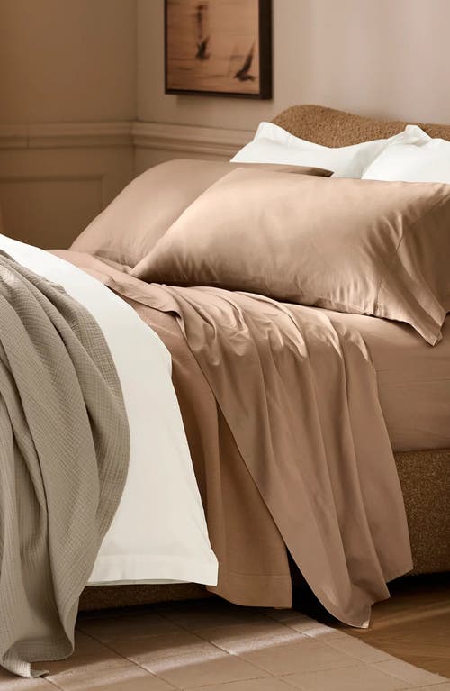 Boll & Branch Signature Hemmed Set Of 2 Pillowcases In Brown