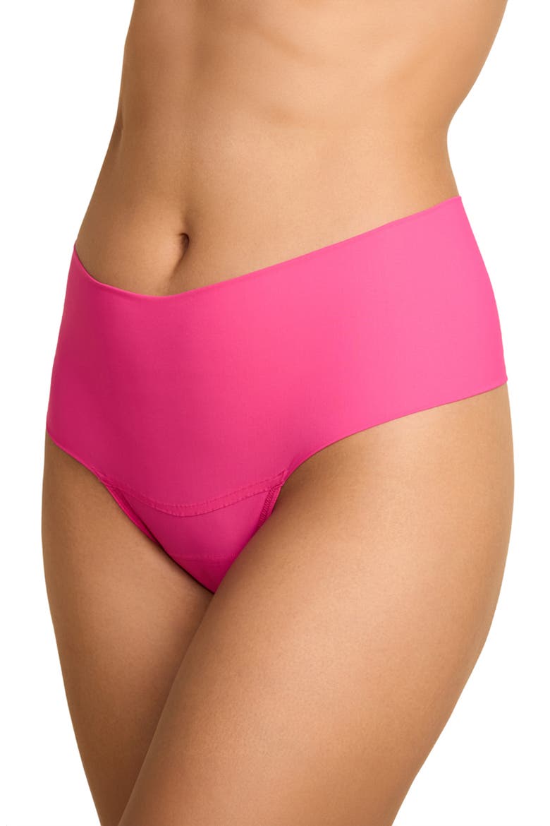 Breathe High Waist Thong, Main, color, PROVOCATIVE PINK
