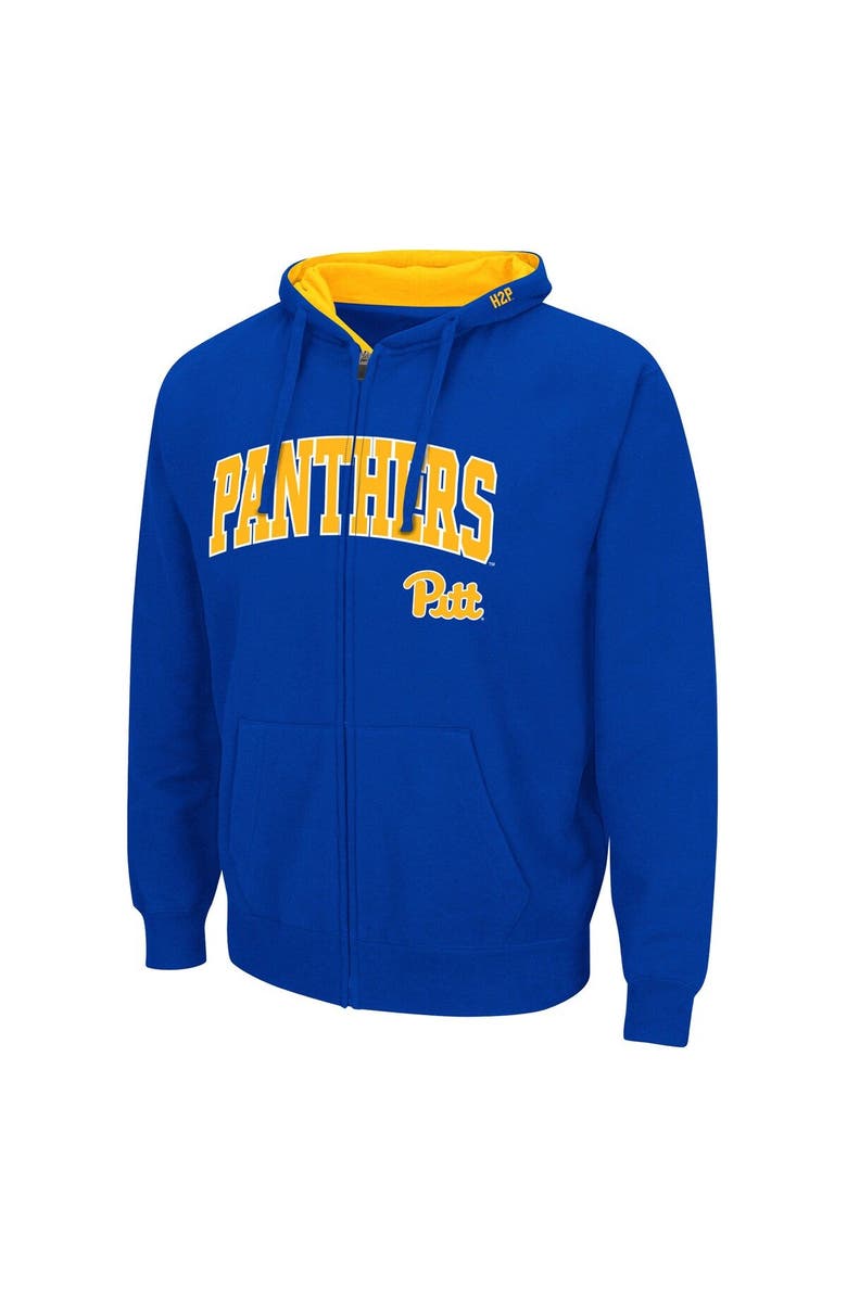COLOSSEUM Men's Colosseum Royal Pitt Panthers Arch & Team Logo 3.0 Full-Zip Hoodie, Alternate, color, Royal