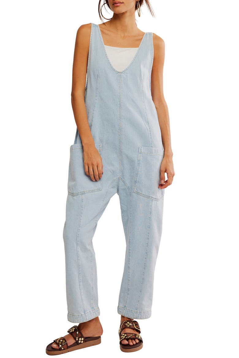 High Roller Denim Jumpsuit, Main, color, WHIMSY