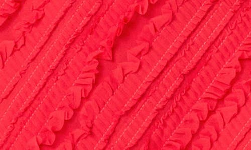 Endless Rose Ruffle Strapless Maxi Dress In Red
