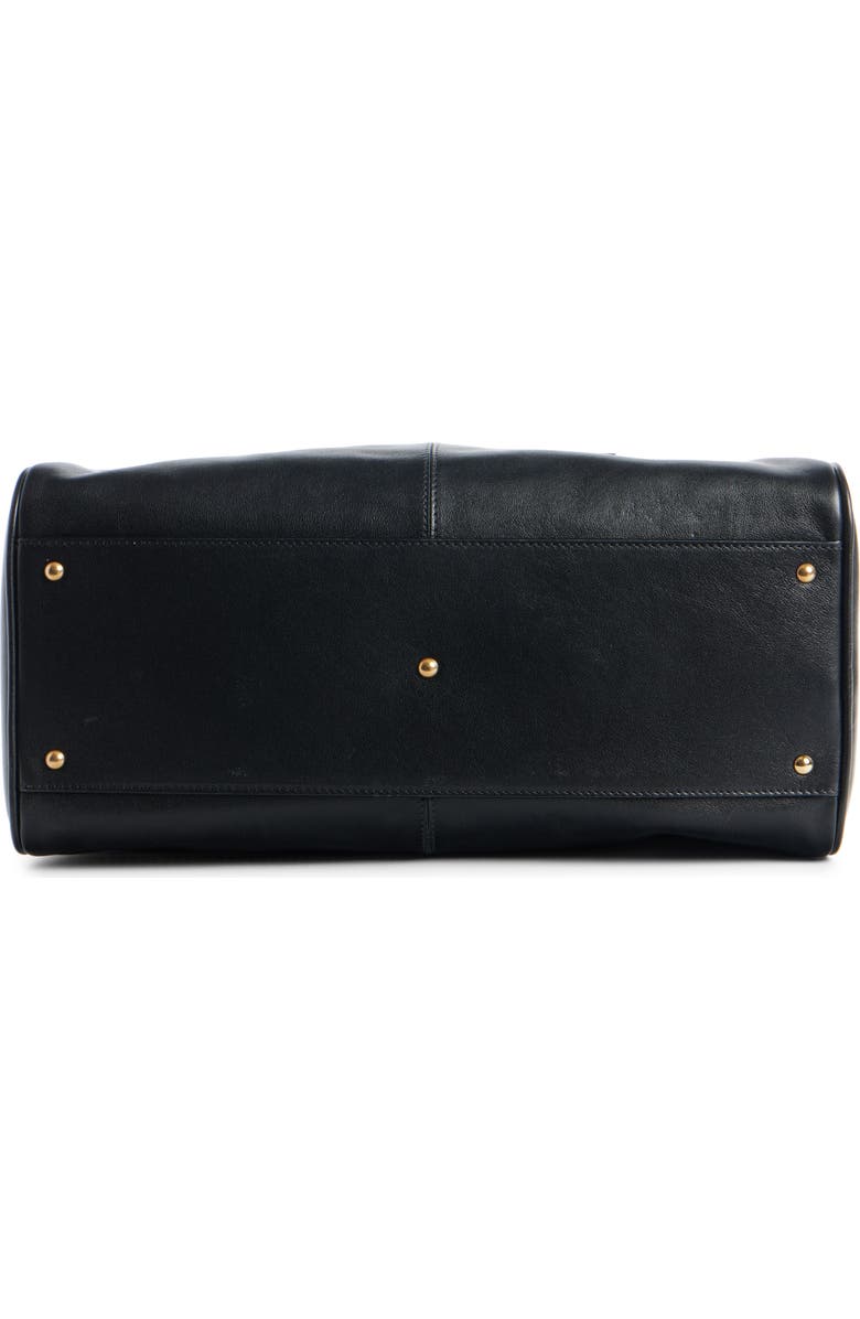 Chloé Bowling Leather Handheld Bag, Alternate, color, Black