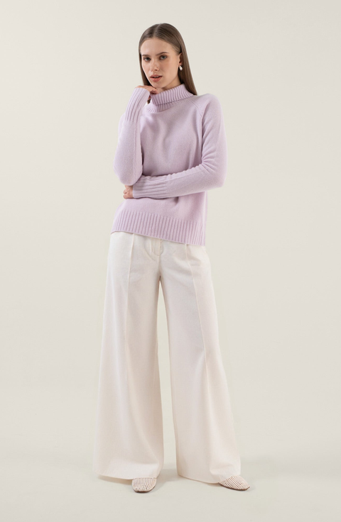 Emma Cashmere Relaxed Turtleneck Sweater