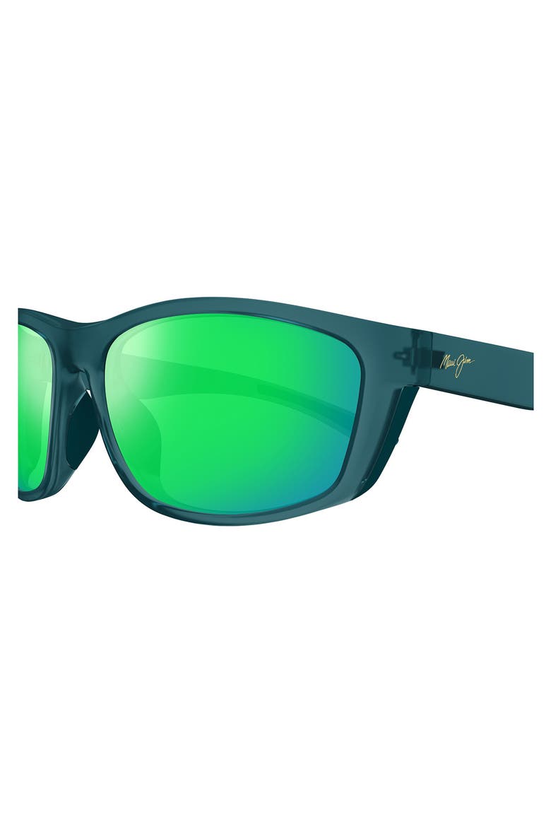 Nuu Landing 60mm PolarizedPlus2® Rectangular Sunglasses, Alternate, color, TEAL