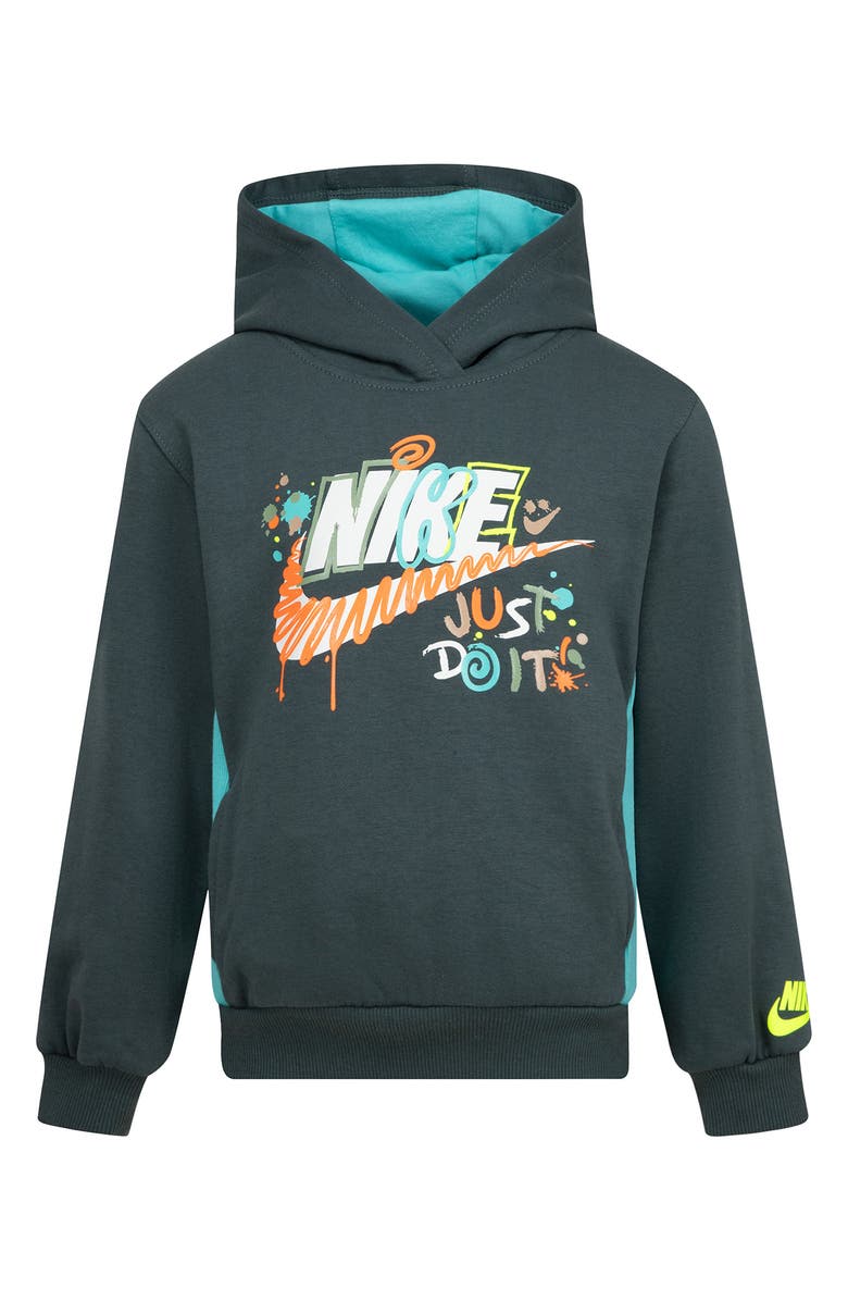 Nike Kids' Sportswear Express Yourself Graphic Hoodie, Main, color, Vintage Green