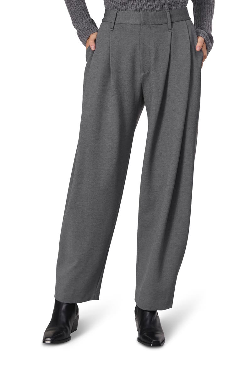 Cecily High Waist Ankle Straight Leg Ponte Knit Pants, Main, color, CHARCOAL