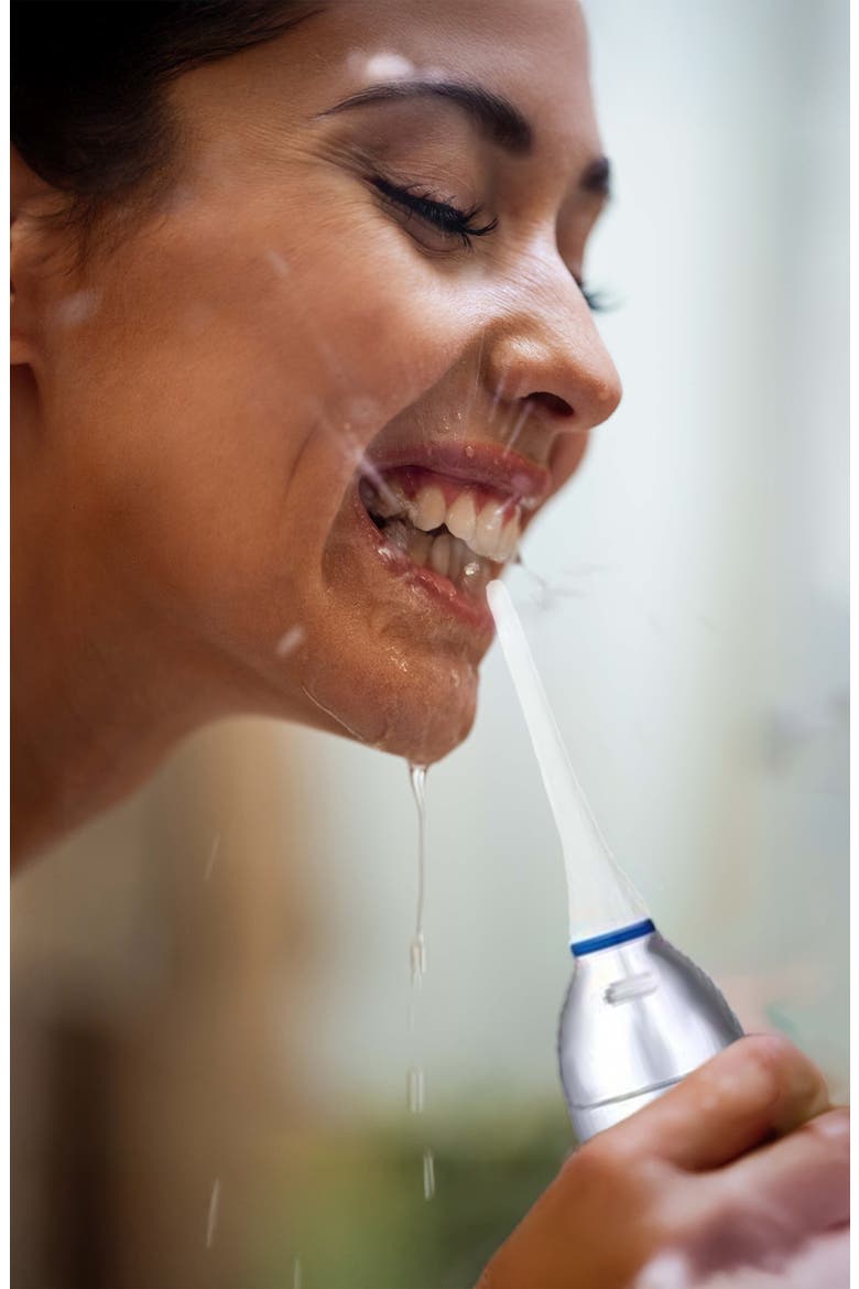Rechargeable Electric Toothbrush & Rechargeable Water Flosser, Alternate, color, SILVER