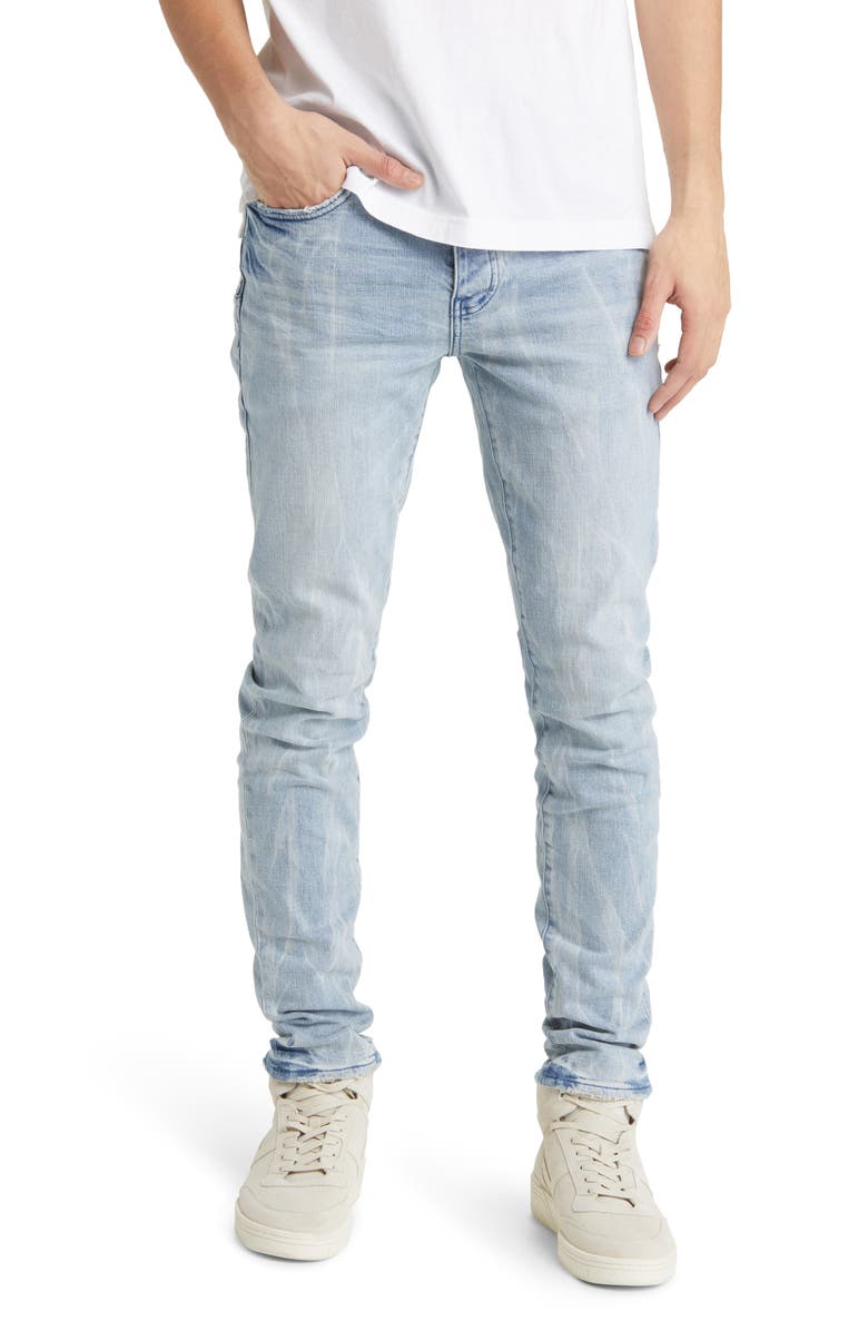 PURPLE BRAND Tie Dye Bleach Skinny Jeans, Main, color,