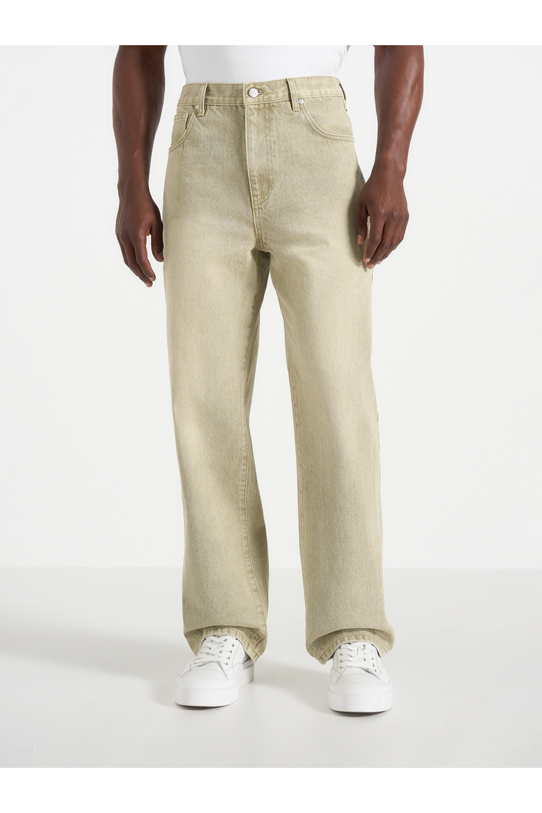 DN002 Relaxed Fit Denim Jeans, Alternate, color, Sage
