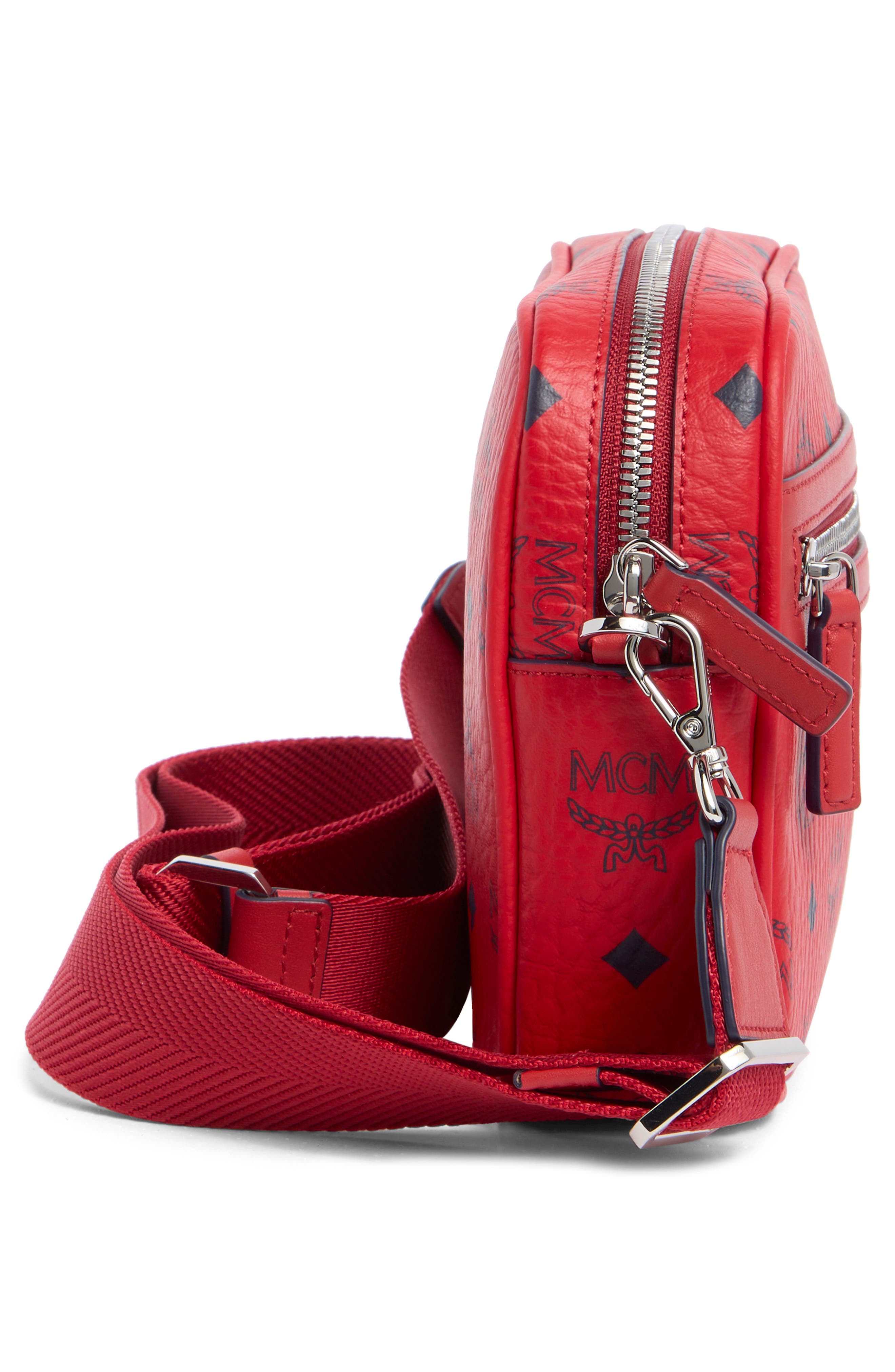 MCM Aren Visetos Camera Bag, Alternate, color, 