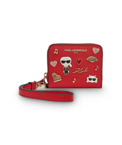 Jaqueline Small Wallet with Cate Pins