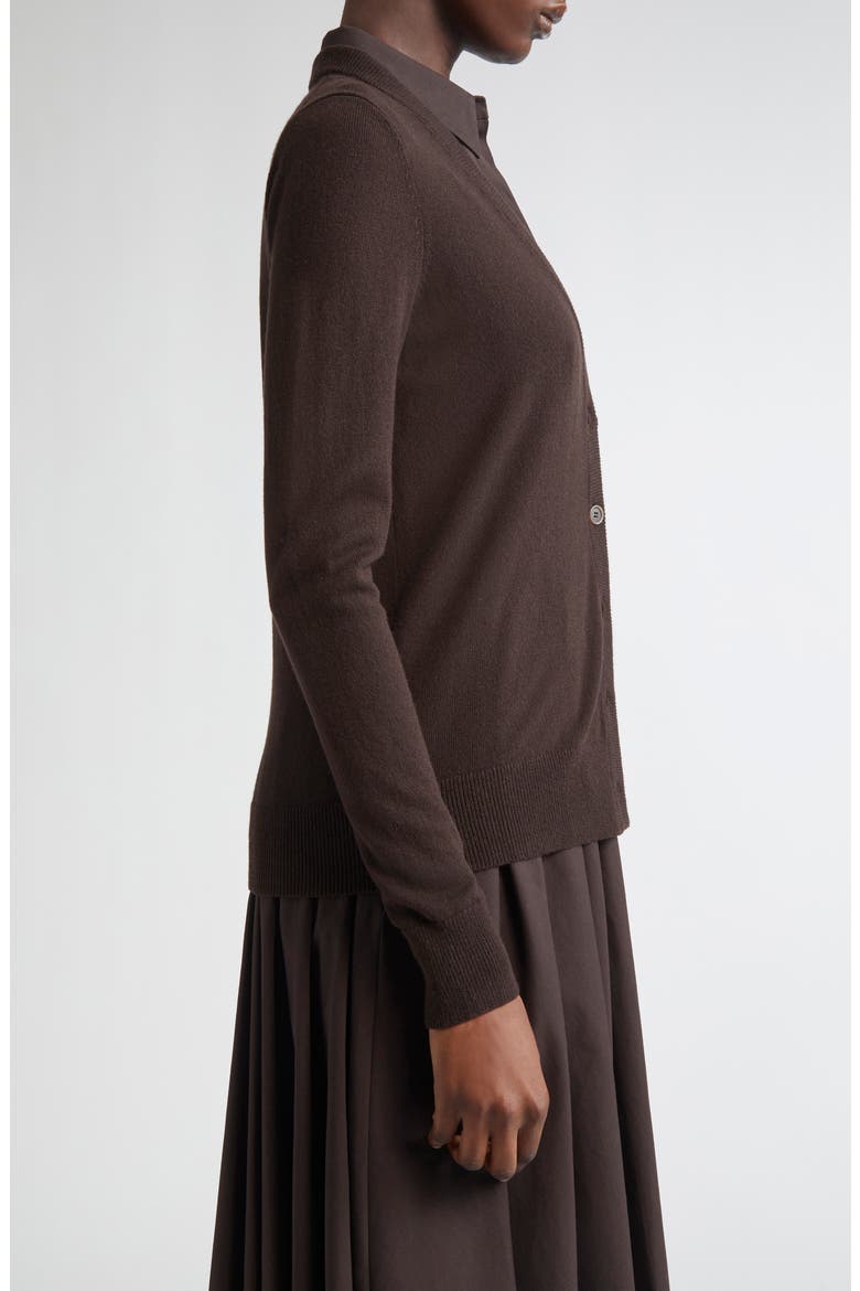Cashmere Cardigan, Alternate, color, CHOCOLATE