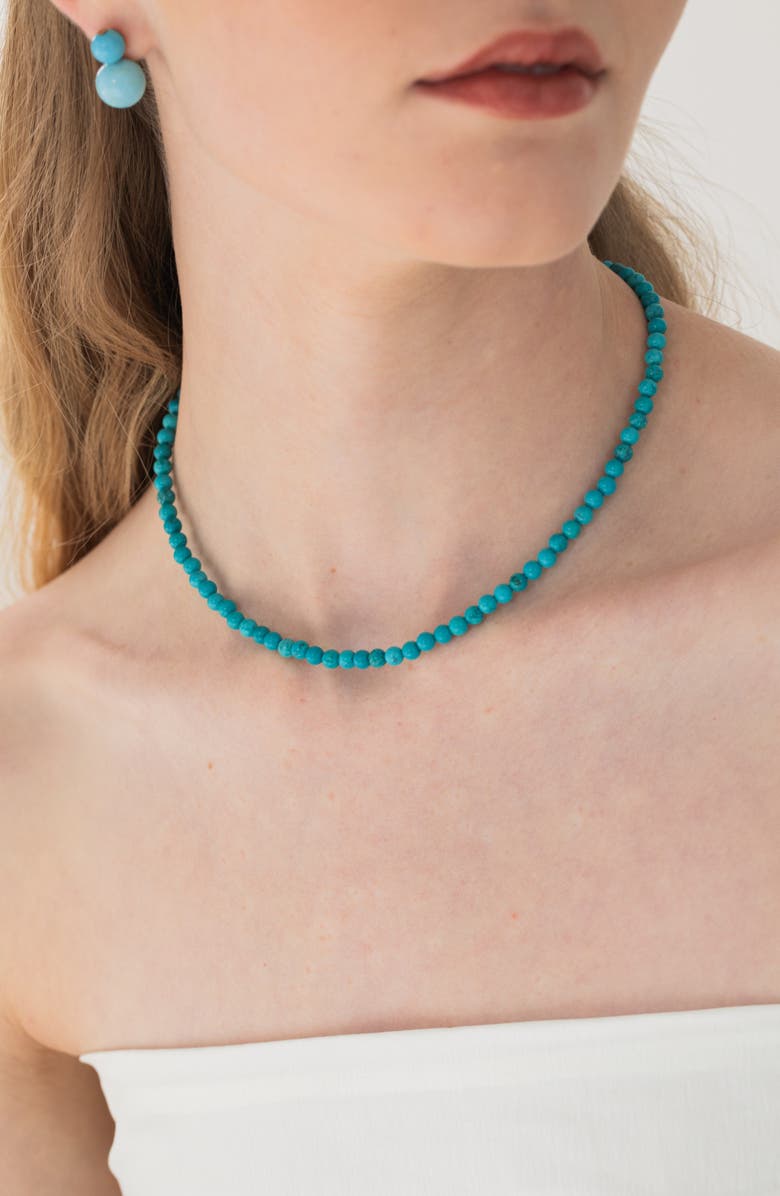 Jennifer Behr Ersa Semiprecious Stone Necklace, Alternate, color, Turquioise