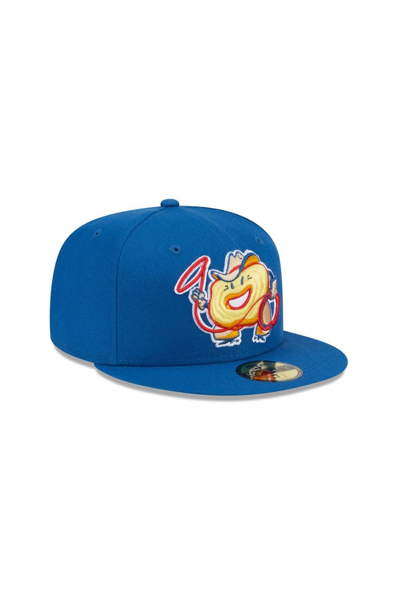 Men's New Era  Blue Round Rock Express Theme Nights 59FIFTY Fitted Hat, Alternate, color, Blue