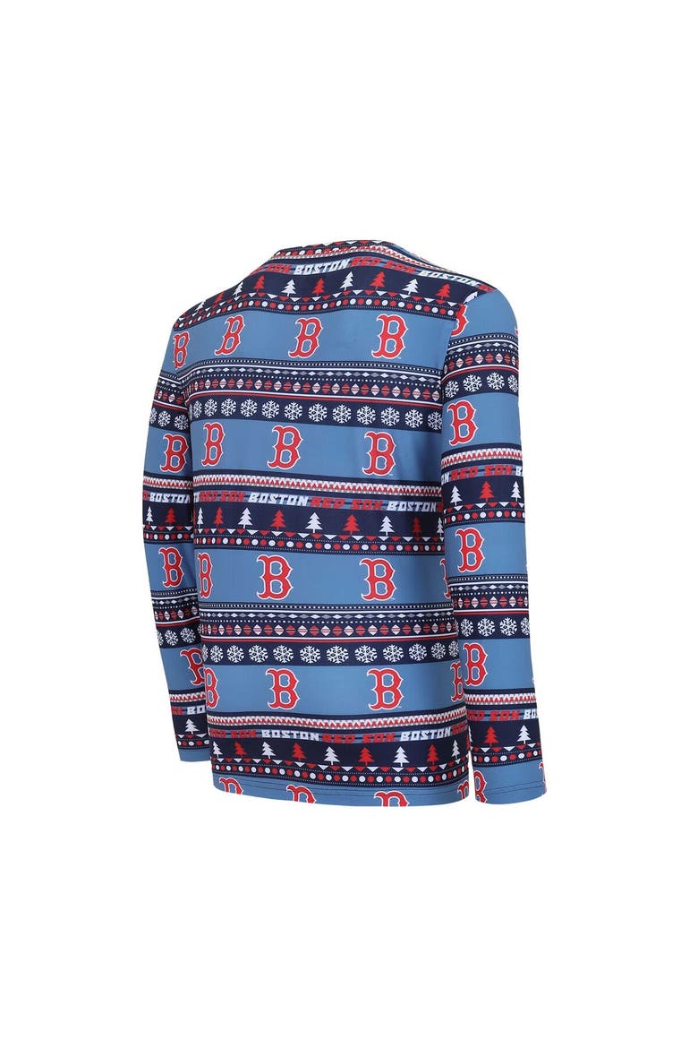Men's Concepts Sport Navy Boston Red Sox Knit Ugly Sweater Long Sleeve Top & Pants Set, Alternate, color, Navy