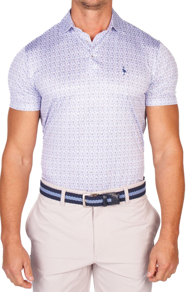 TailorByrd Bottoms Up Performance Golf Polo, Alternate, color, Light Blue