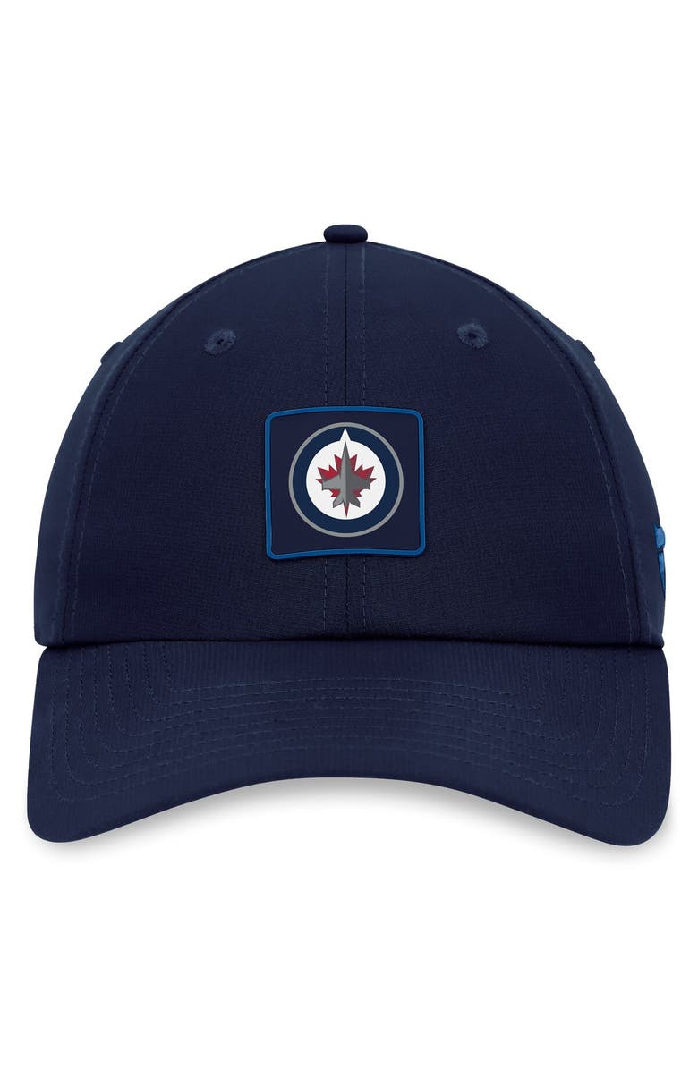 FANATICS Men's Fanatics Branded  Navy Winnipeg Jets Authentic Pro Rink Adjustable Hat, Alternate, color, 