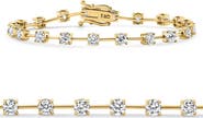 Bliss Diamond 5Ct Spaced Diamond Tennis Bracelet 14k Gold Lab Grown 7"